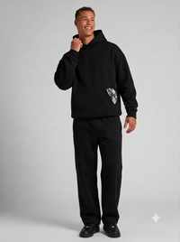 Sweat Capuche Jogging Noir
