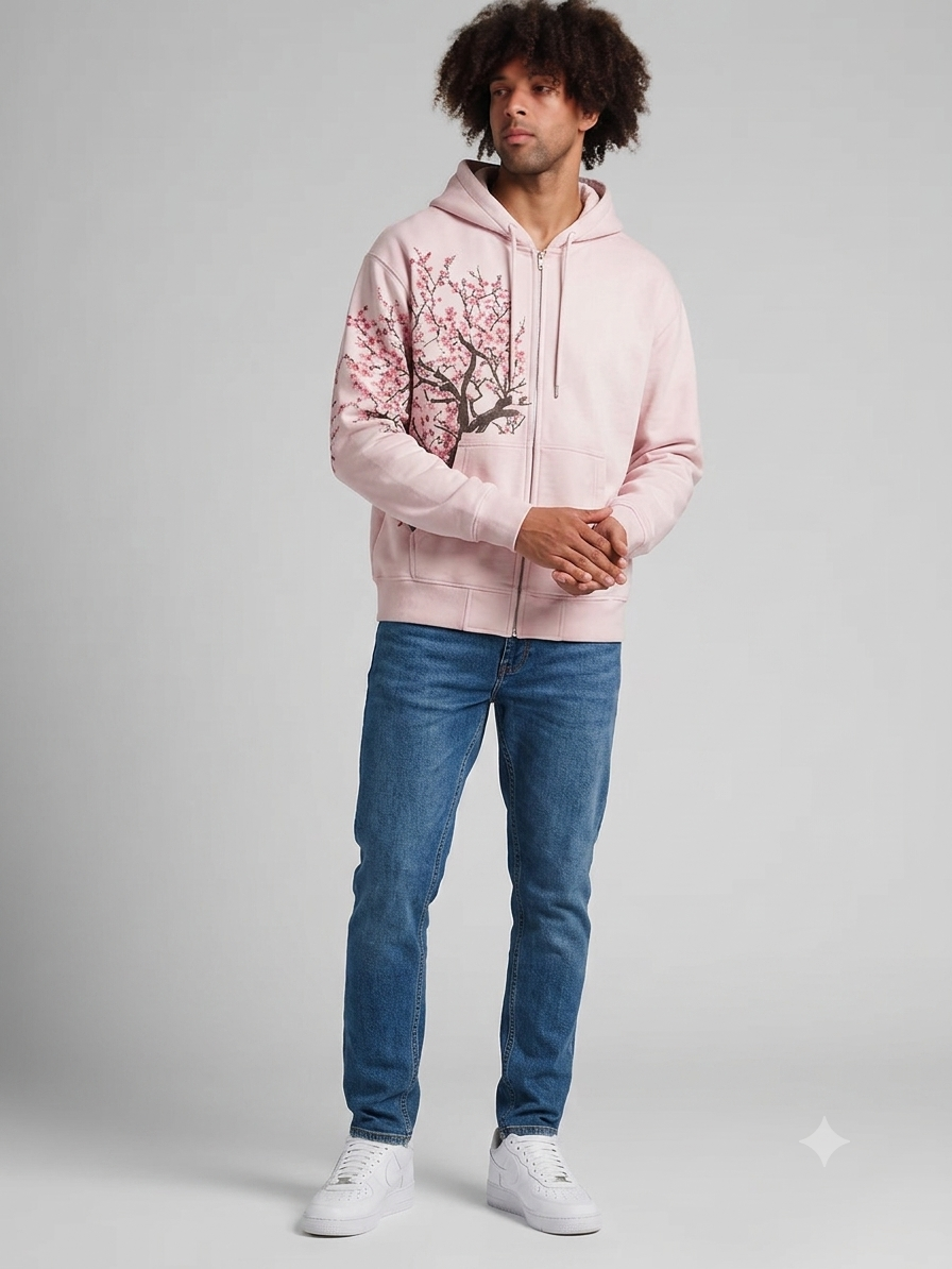 Zip hoodie Cherry blossom