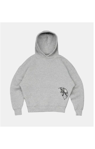 Hoodie - Y2K Streetwear Oversize Black Gray
