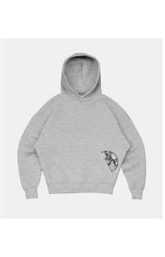 Hoodie - Y2K Streetwear Oversize Black Gray