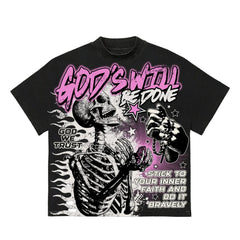 Harajuku Letter Graphic T Shirts Y2k